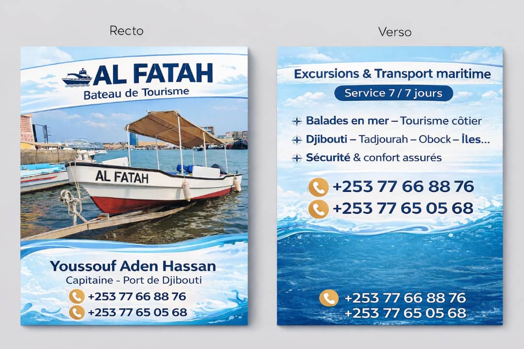 Bateau de plaisance AL FATAH pour excursions maritimes à Djibouti