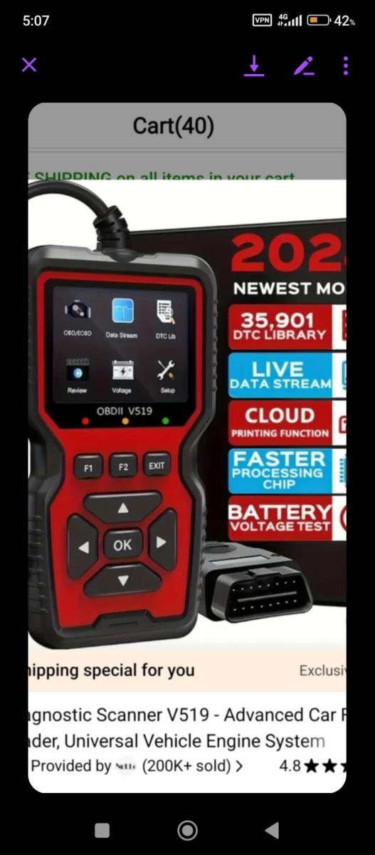 Appareil de diagnostic automobile universel rapide et fiable