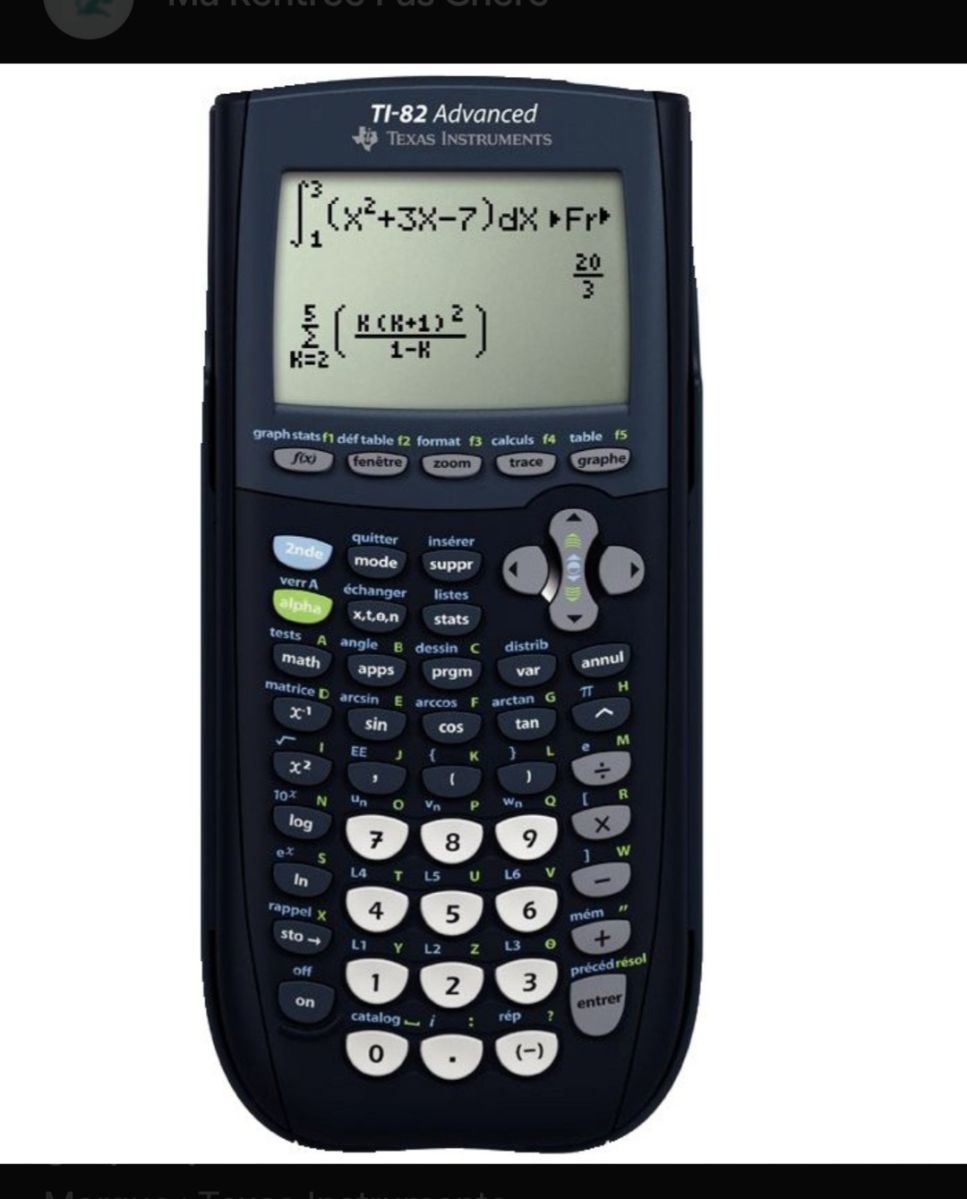 Calculatrice graphique d\'occasion en excellent état
