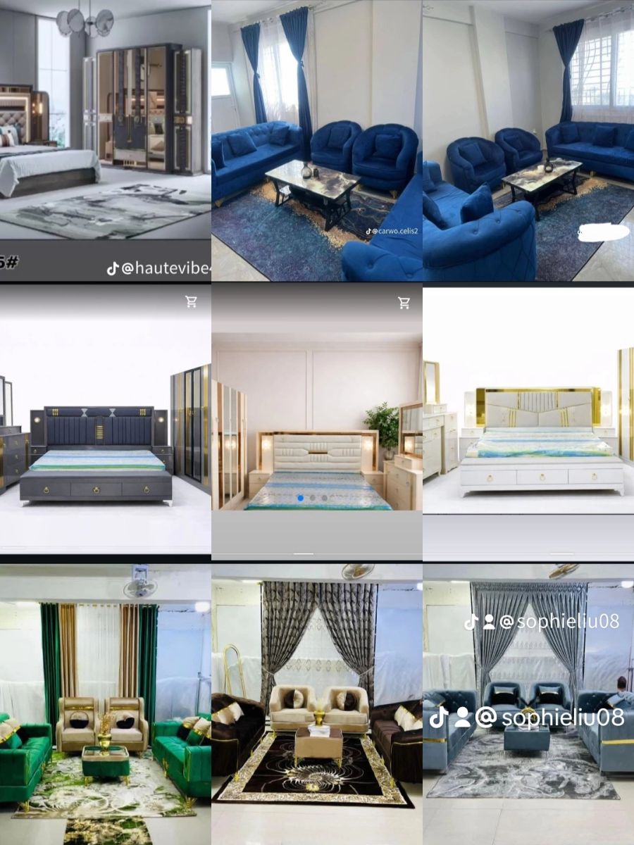 Chambre à coucher complète élégante en bon état