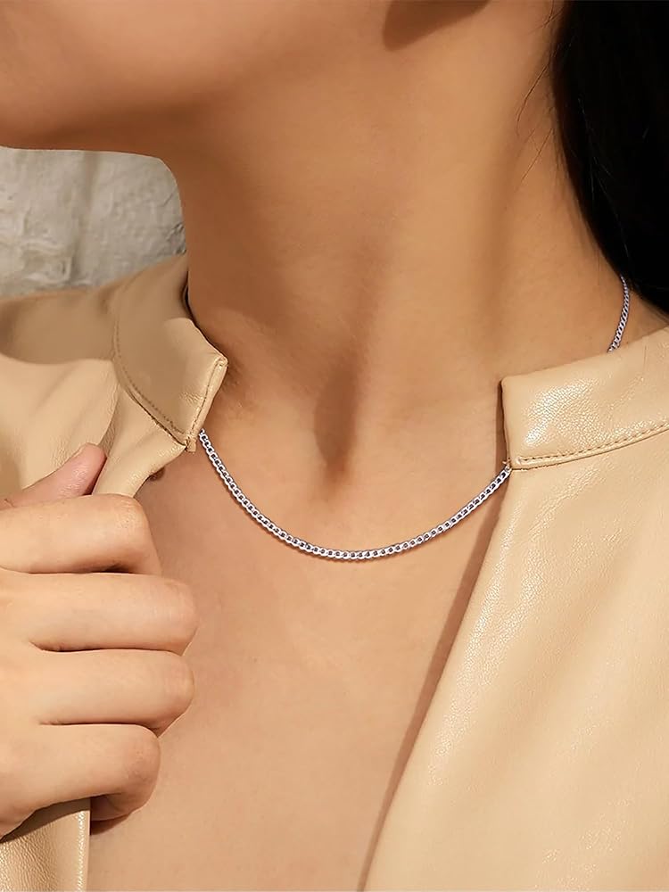 Collier fin en argent éthiopien 100% authentique pour femme