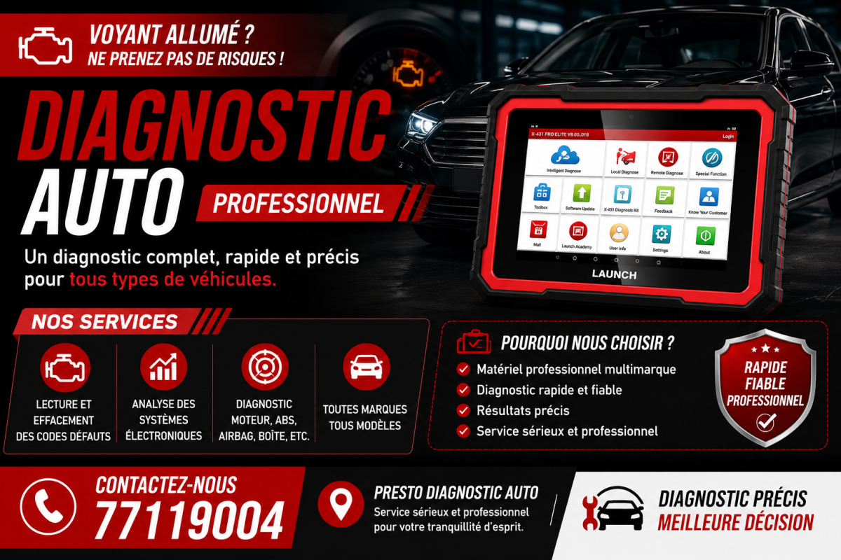 Diagnostic automobile professionnel multimarque