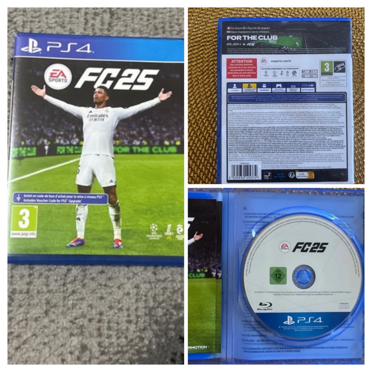 Jeu FIFA FC 25 PS4 en excellent état avec boîtier d\'origine