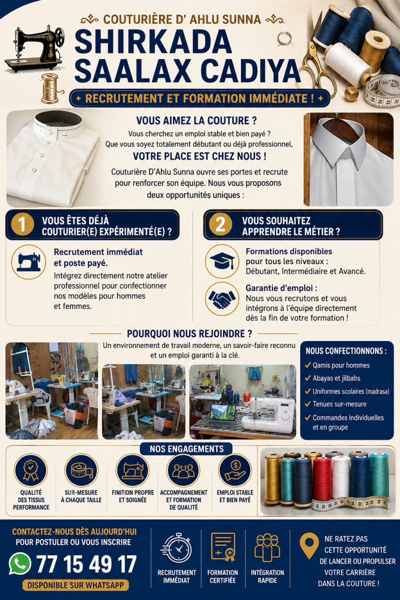 Offre d\'emploi et formation professionnelle disponible