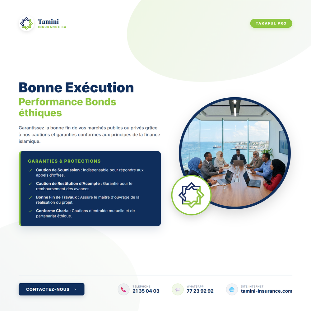 Garantie de Bonne Exécution Takaful – Tamini Insurance