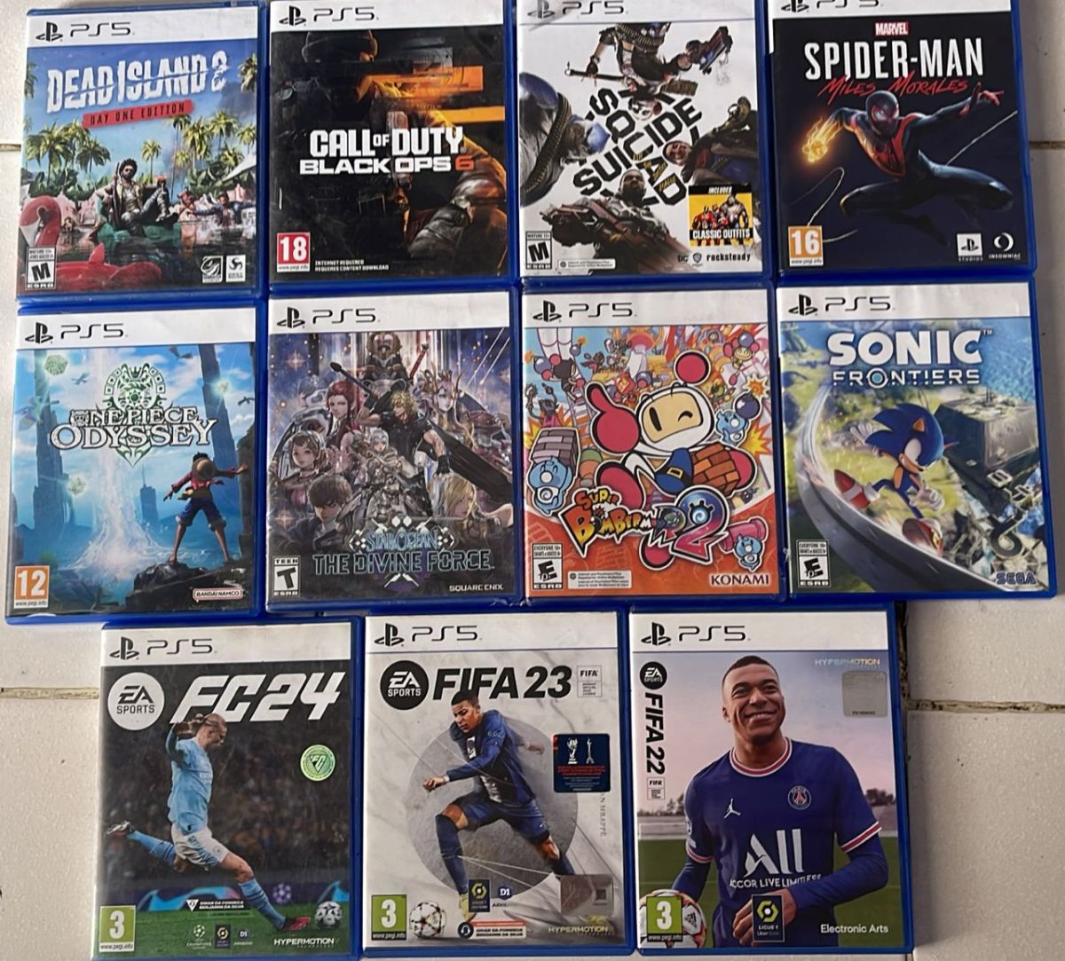 Jeux d\'action PlayStation 5 variés