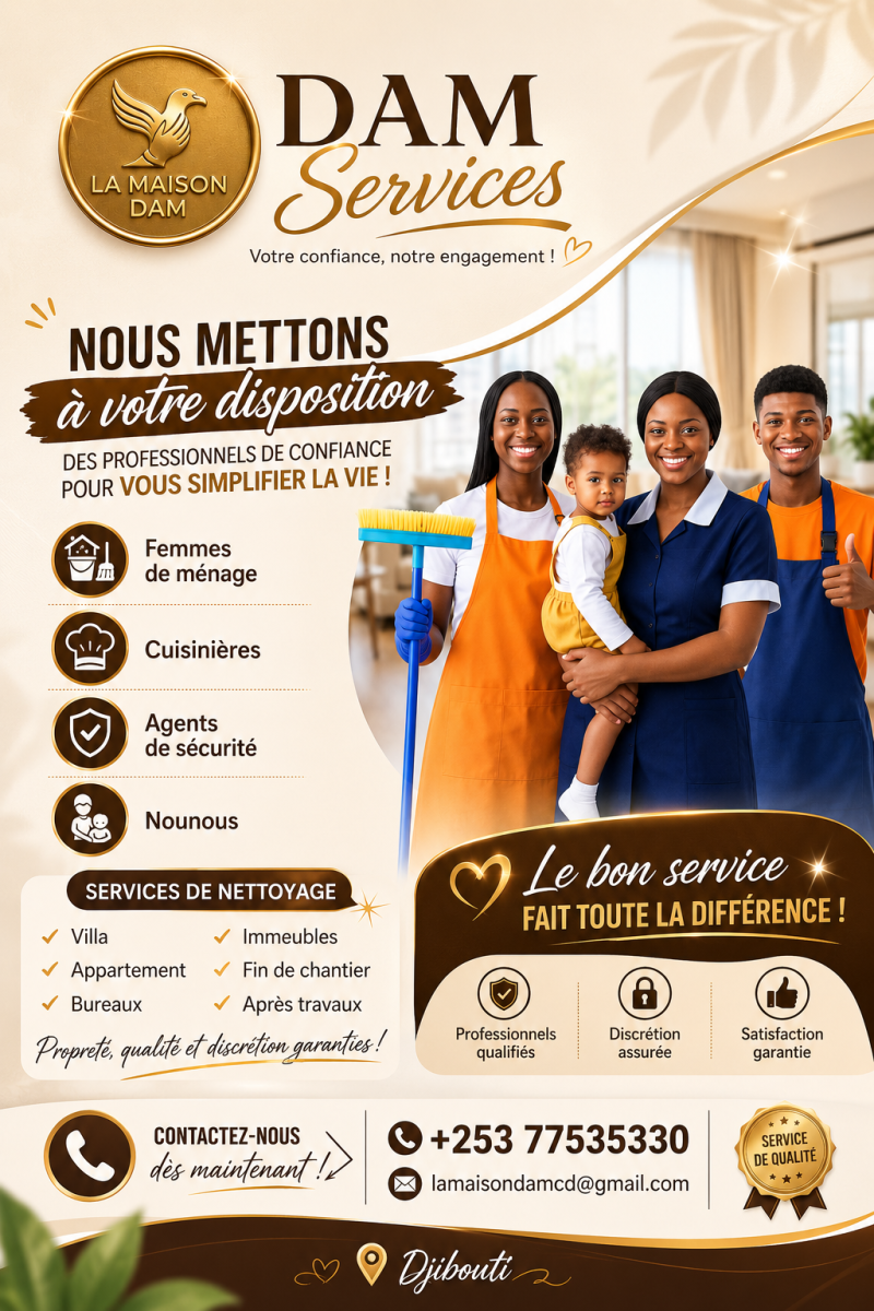 Professionnels qualifiés pour services à domicile et entreprises