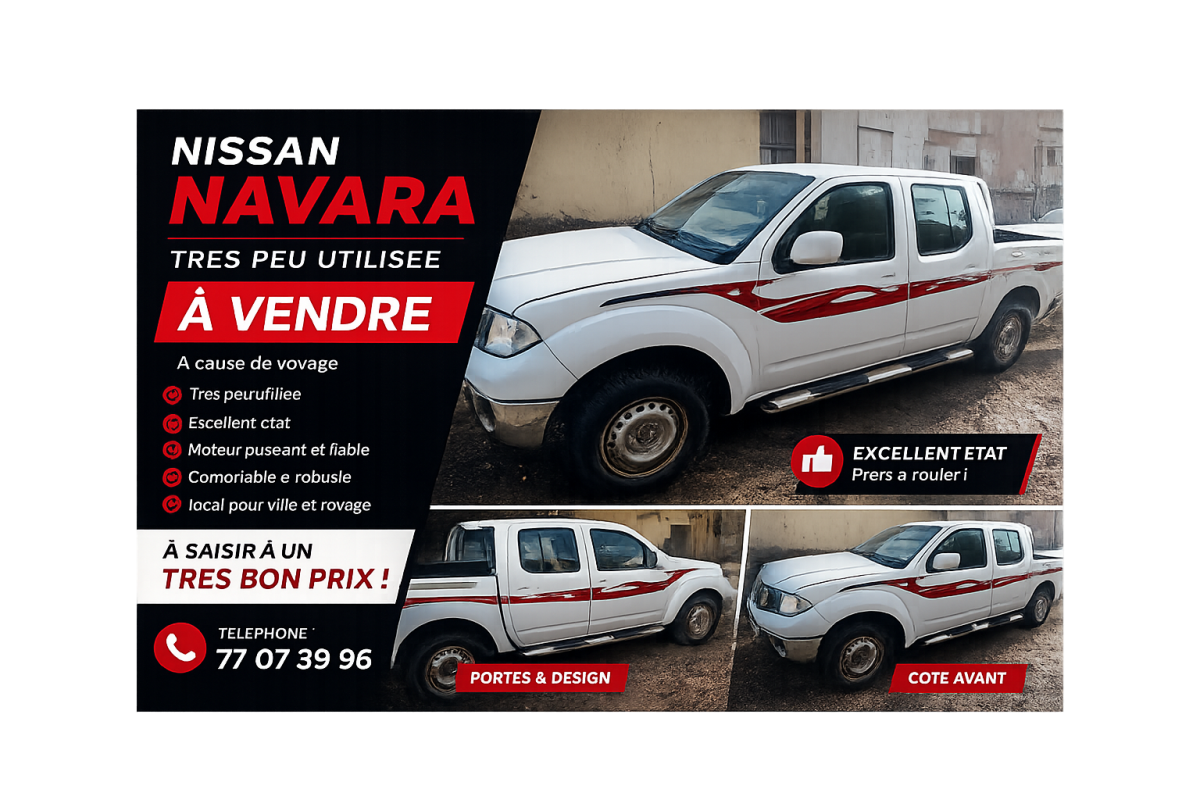 Nissan Navara Double Cabine en excellent état