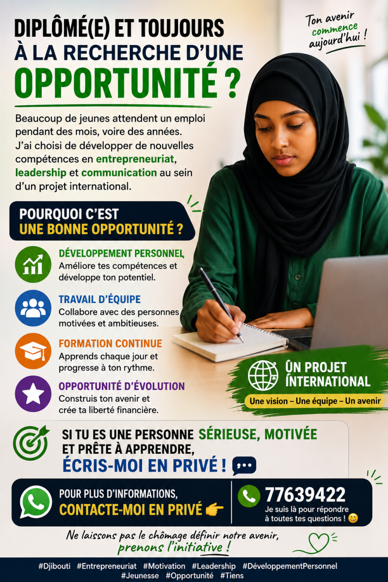 Opportunité de création d’entreprise et publicité à Djibouti