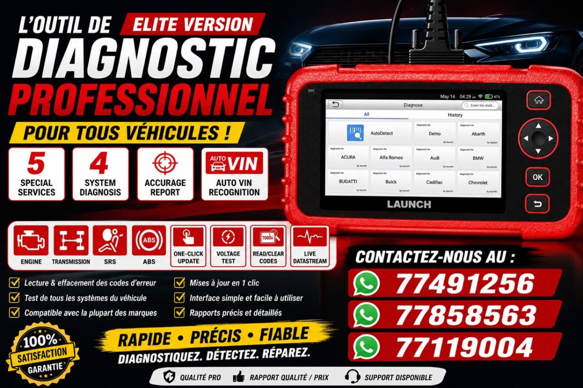 Diagnostic automobile professionnel multimarque