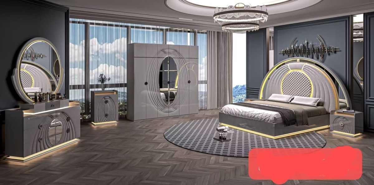 Chambre à coucher complète 8 pièces MDF premium avec installation gratuite