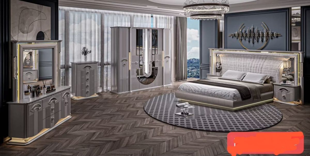 Chambre à coucher complète 8 pièces MDF premium avec installation gratuite