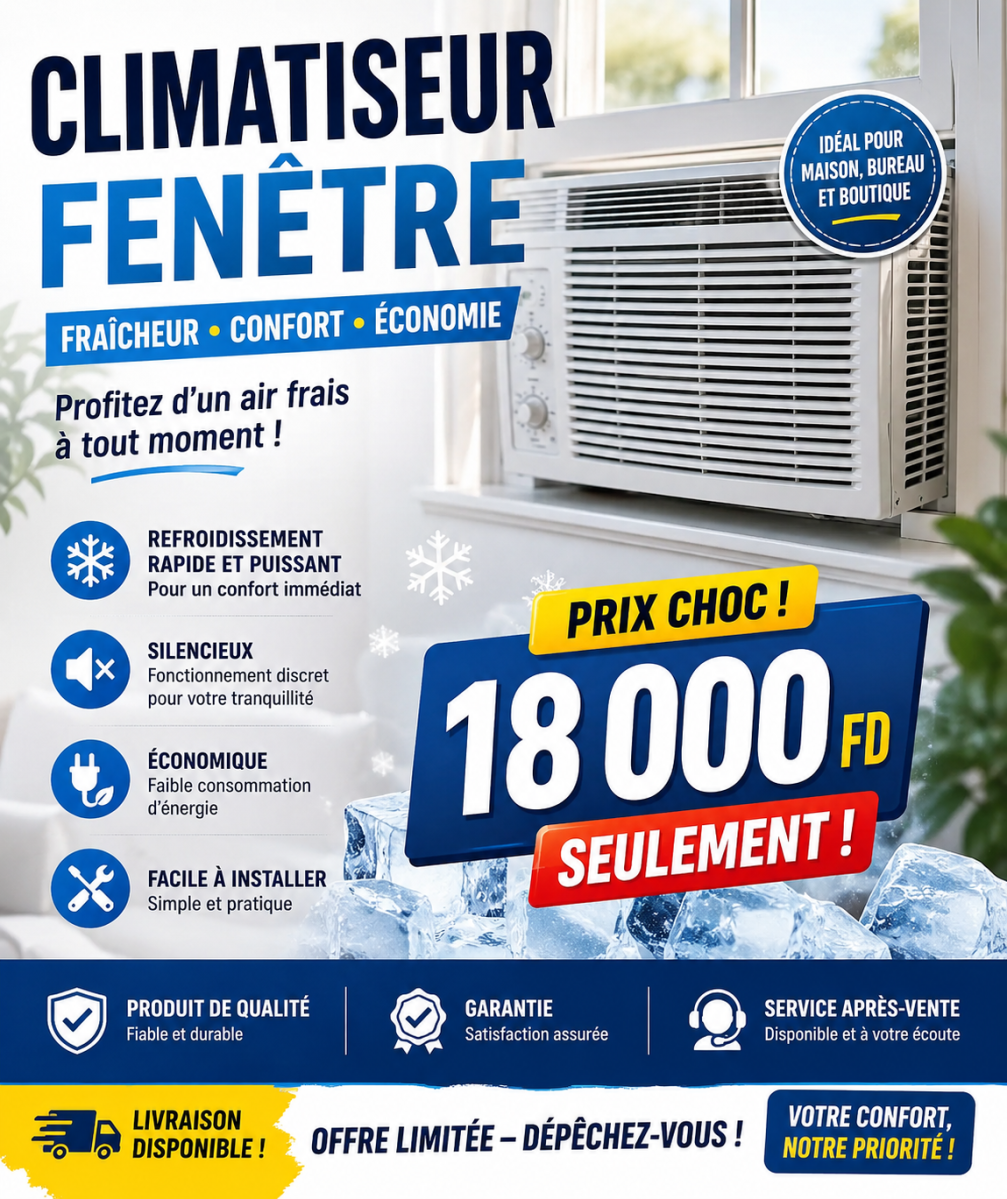 Climatiseur fenêtre en bon état