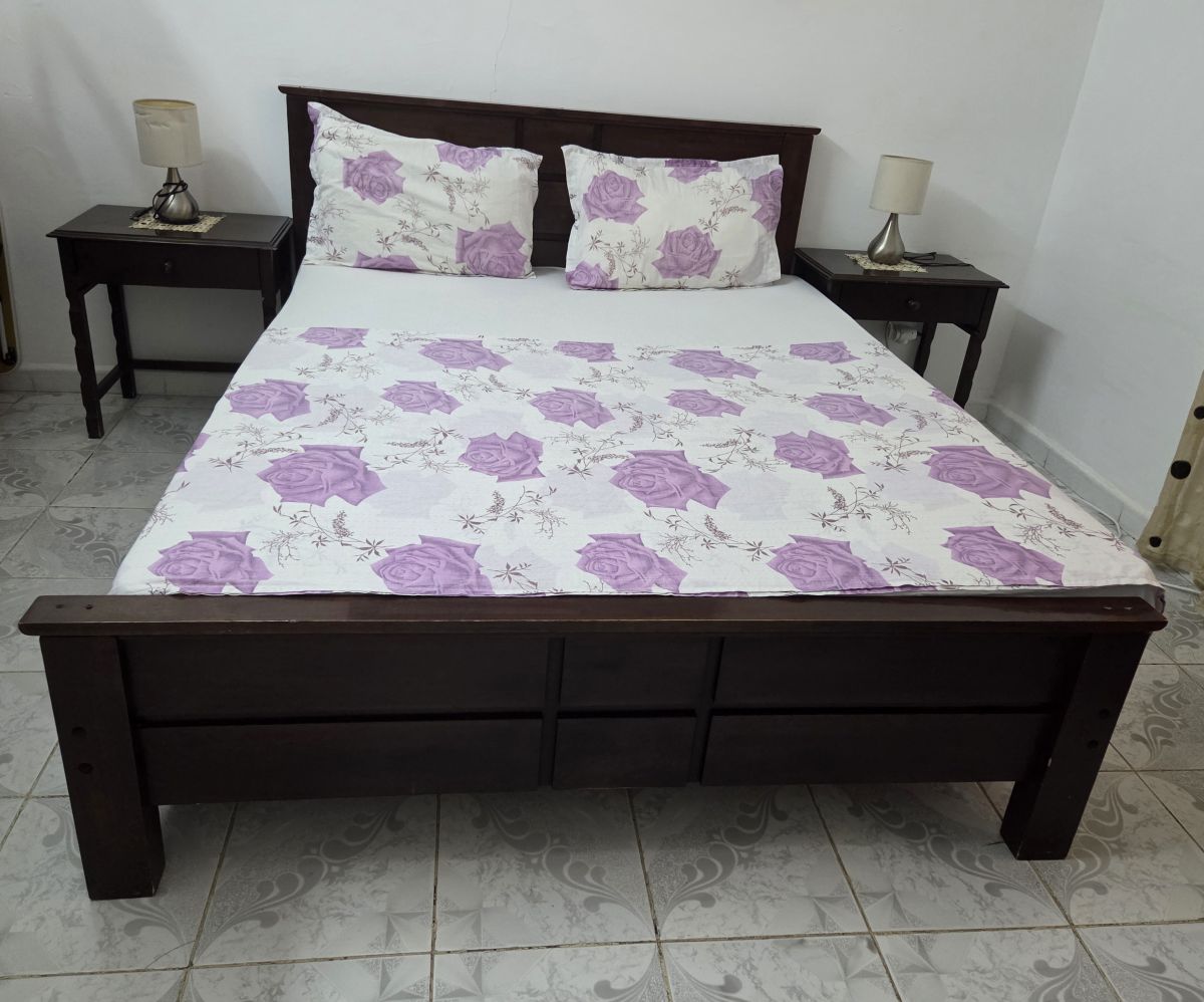 Ensemble meuble lit 160 cm matelas orthopédique et armoire