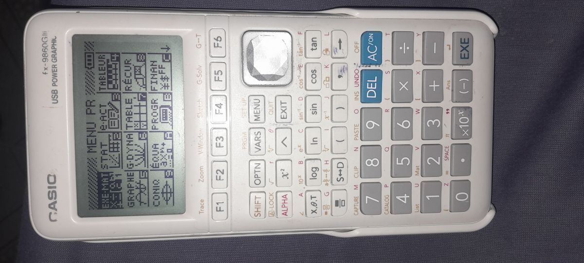 Calculatrice graphique blanche, neuve, avec applications scientifiques