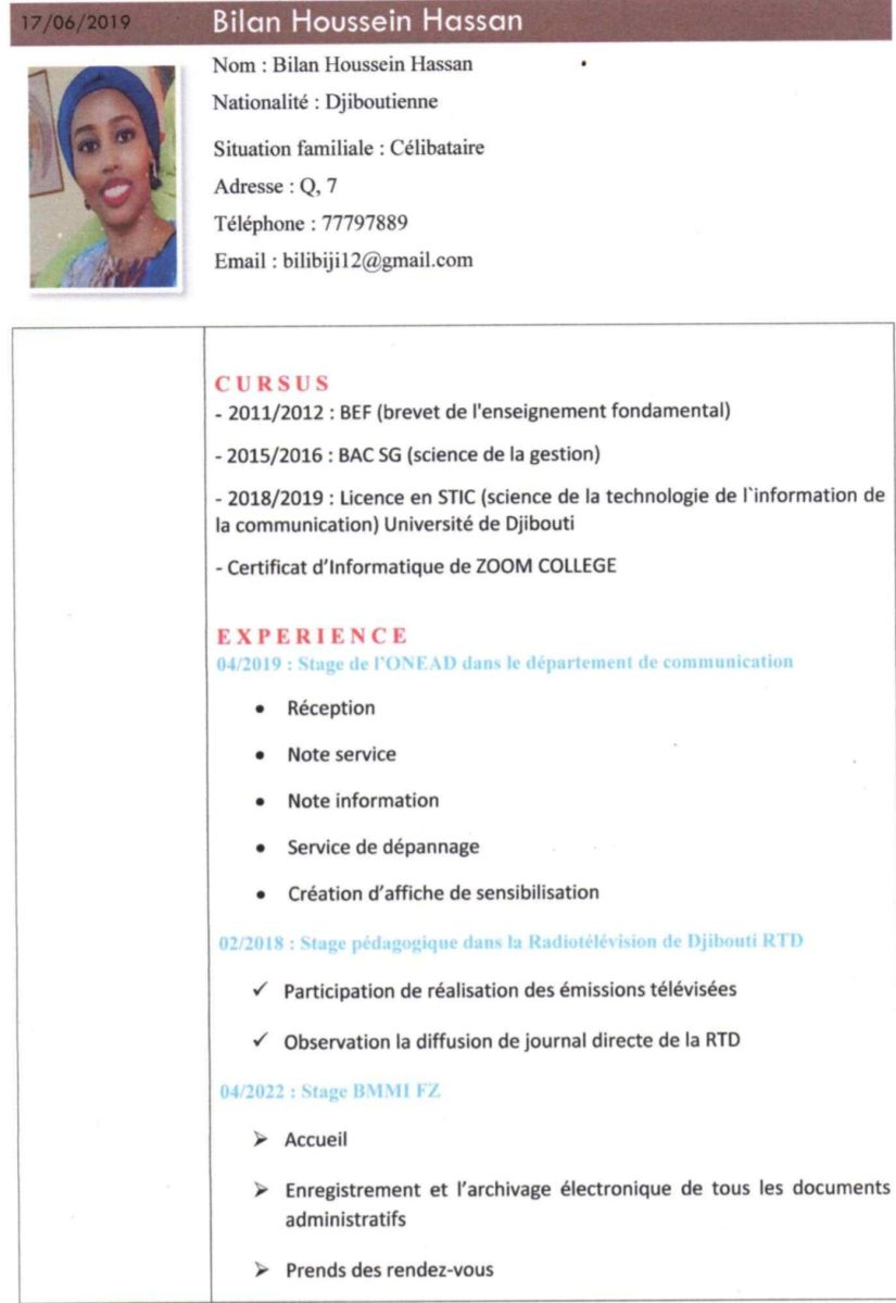 Jeune diplômée STIC avec expérience en transit