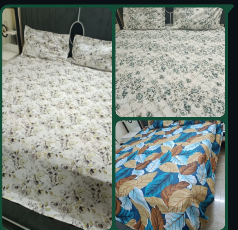 Draps doublés disponibles, lot de trois pièces