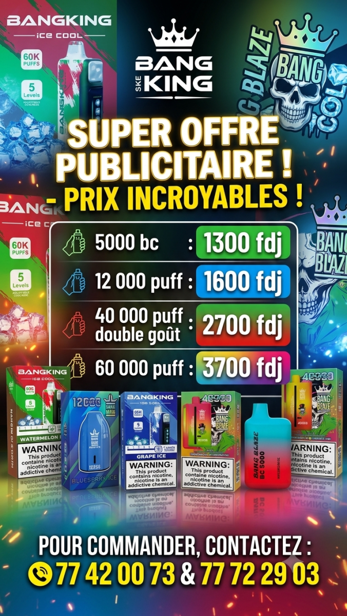 E-cigarettes avec plusieurs saveurs et différentes capacités de puff