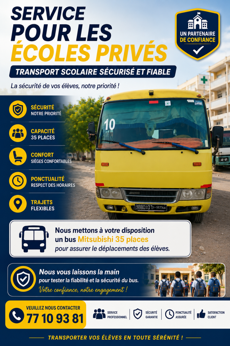 Location Bus Mitsubishi 35 places, sécurité et confort garantis