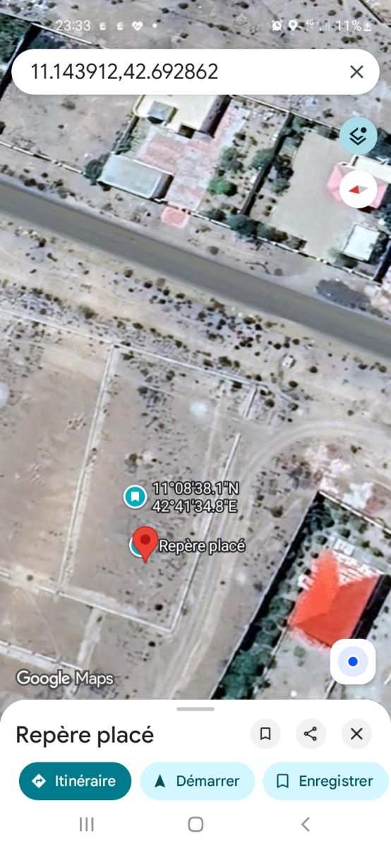 Parcelle 500 m² à Ali sabieh en bordure de route, environnement résidentiel calme