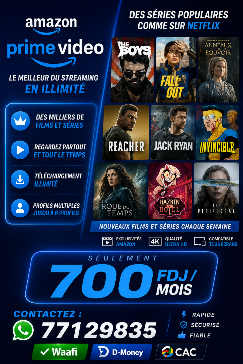 Accès Prime Video films et séries en qualité HD