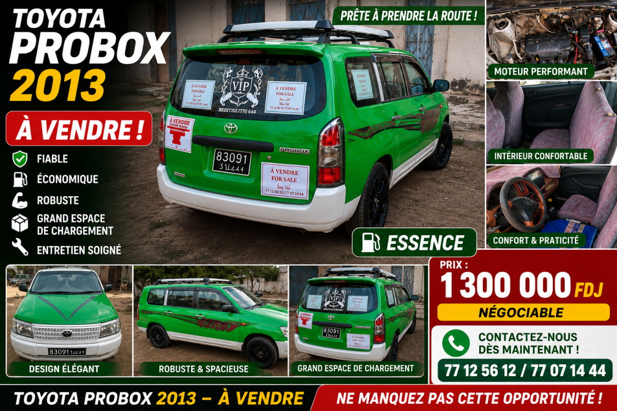 Toyota Probox 2014, essence, en bon état