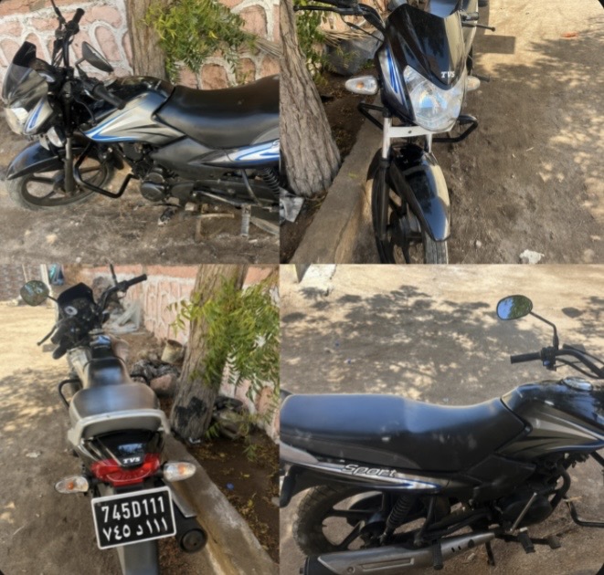 Moto TVS 100 en très bon état, usage 7 mois
