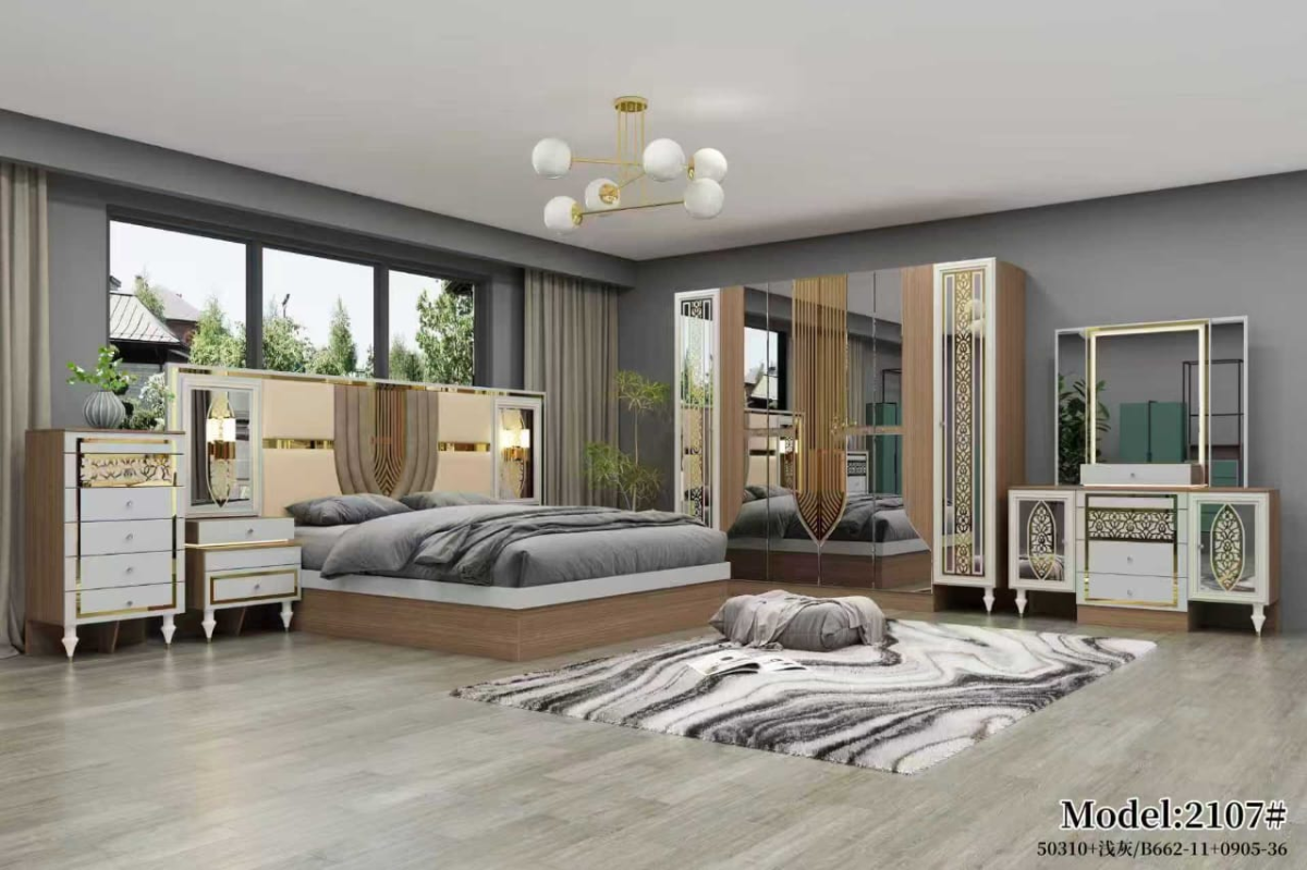 Chambre à coucher moderne élégante en bois de qualité