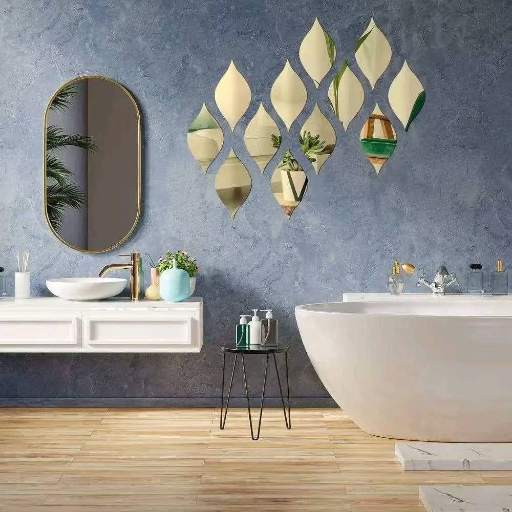 Miroirs décoratifs adhésifs 20 pièces