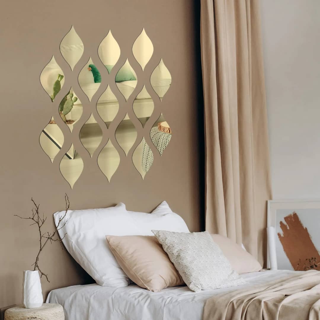 Miroirs décoratifs adhésifs 20 pièces