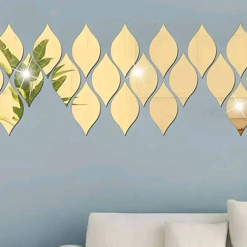 Miroirs décoratifs adhésifs 20 pièces