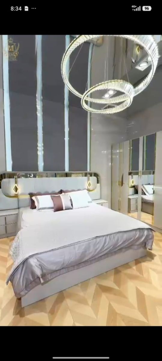 Ensemble chambre 8 pièces en MDF Premium avec lit XXL