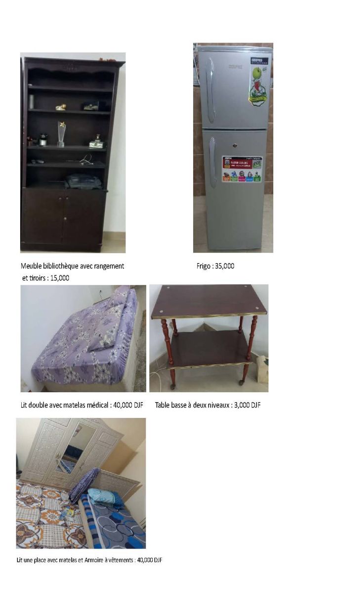 Lot de meubles et électroménager en très bon état