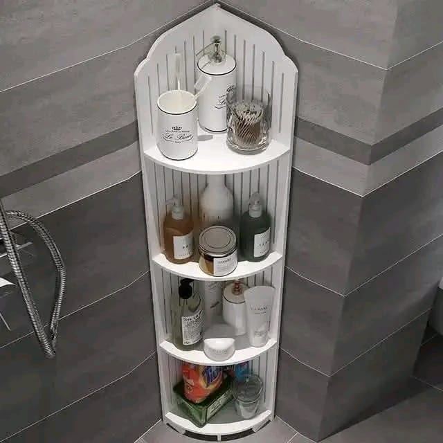 Étagère d’angle imperméable pour salle de bain