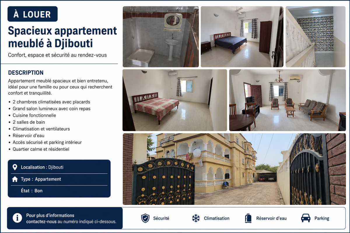 Appartements F4 meublés à Gabode 5