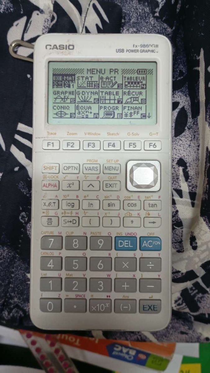 Calculatrice graphique comme neuve avec programmes intégrés