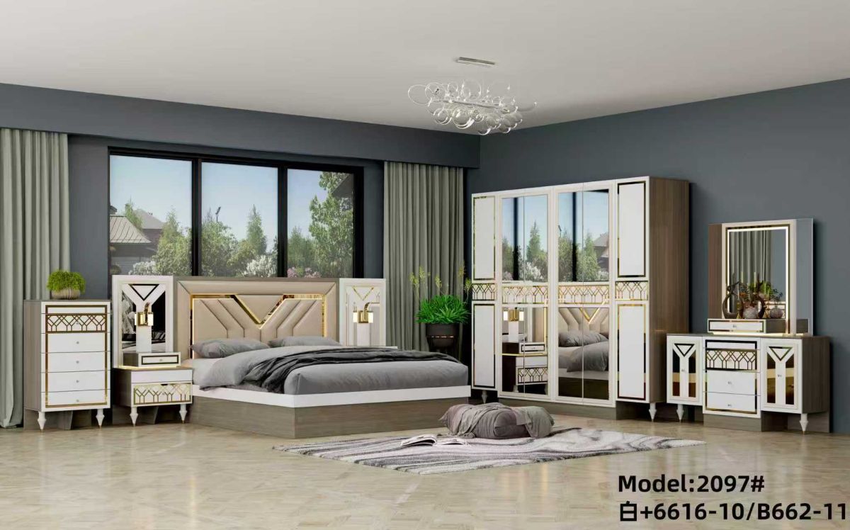 Chambre à coucher moderne élégante en bois de qualité