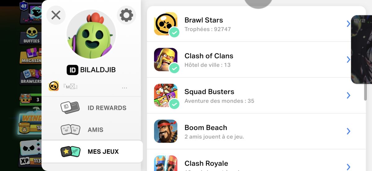 Compte Supercell ultime avec Brawl Stars et Clash of Clans complet