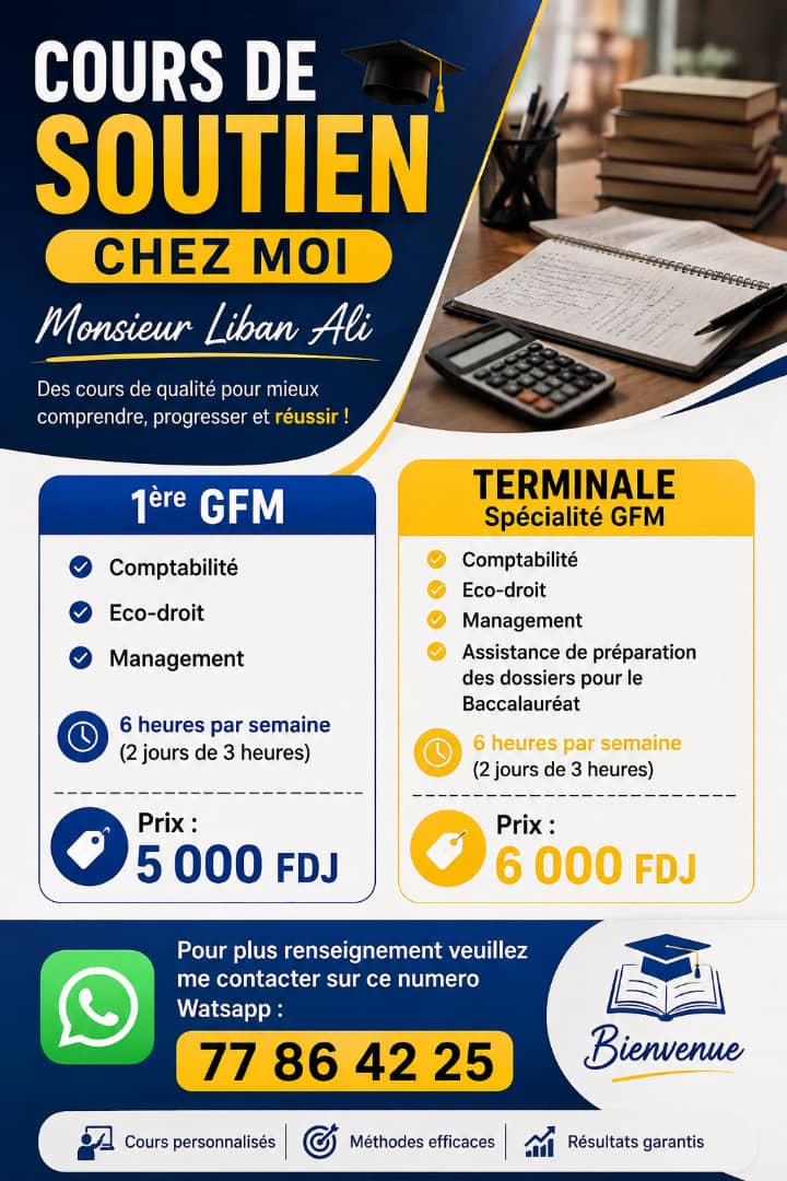 Cours de soutien scolaire pour 1ère et Terminale GFM
