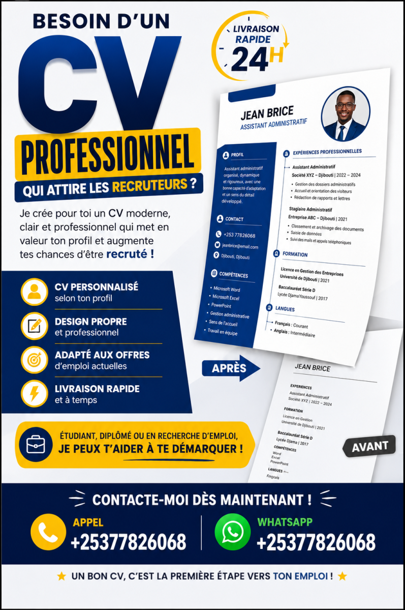 Création de CV professionnel moderne et personnalisé rapide