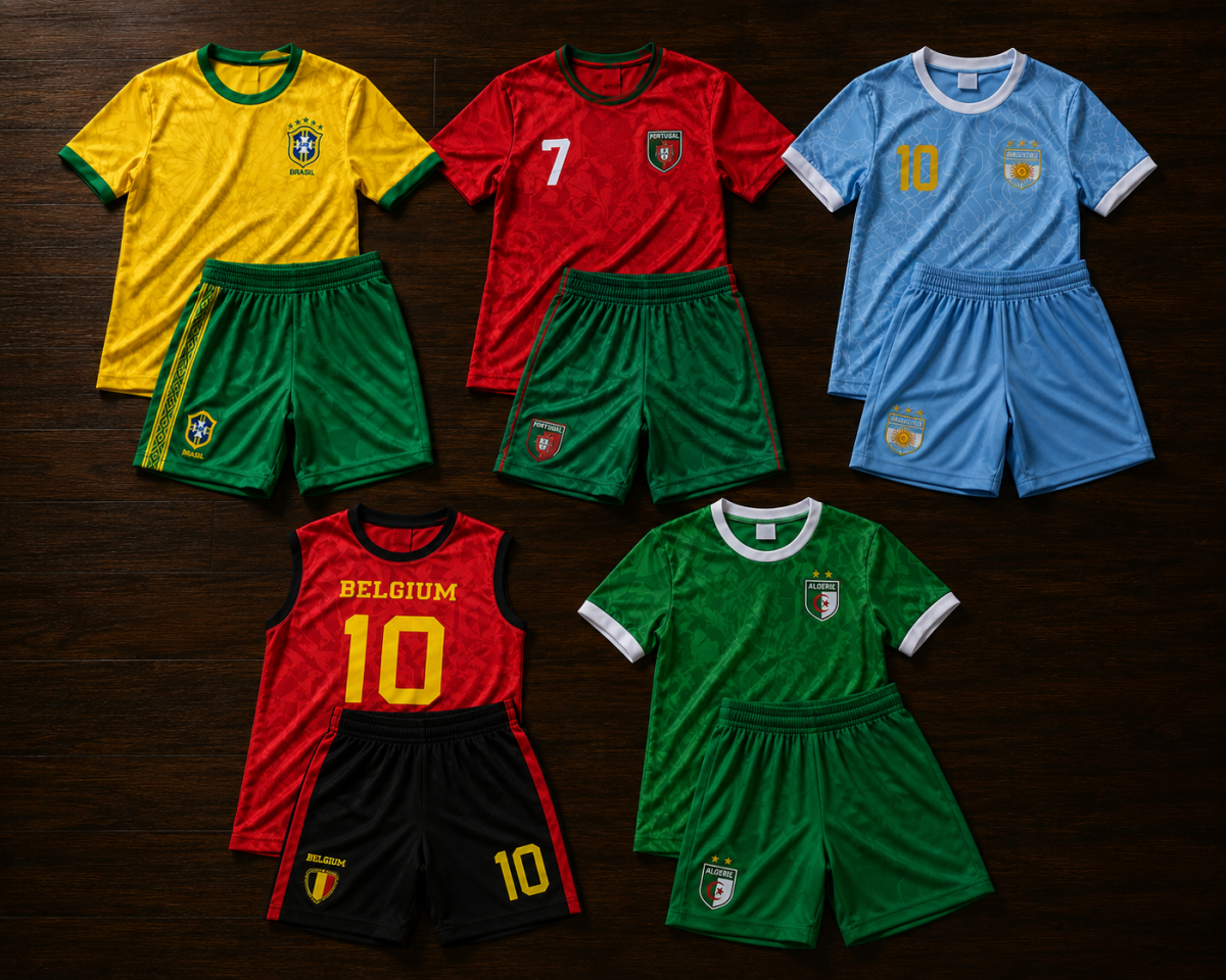 Maillots de football enfants importés de France