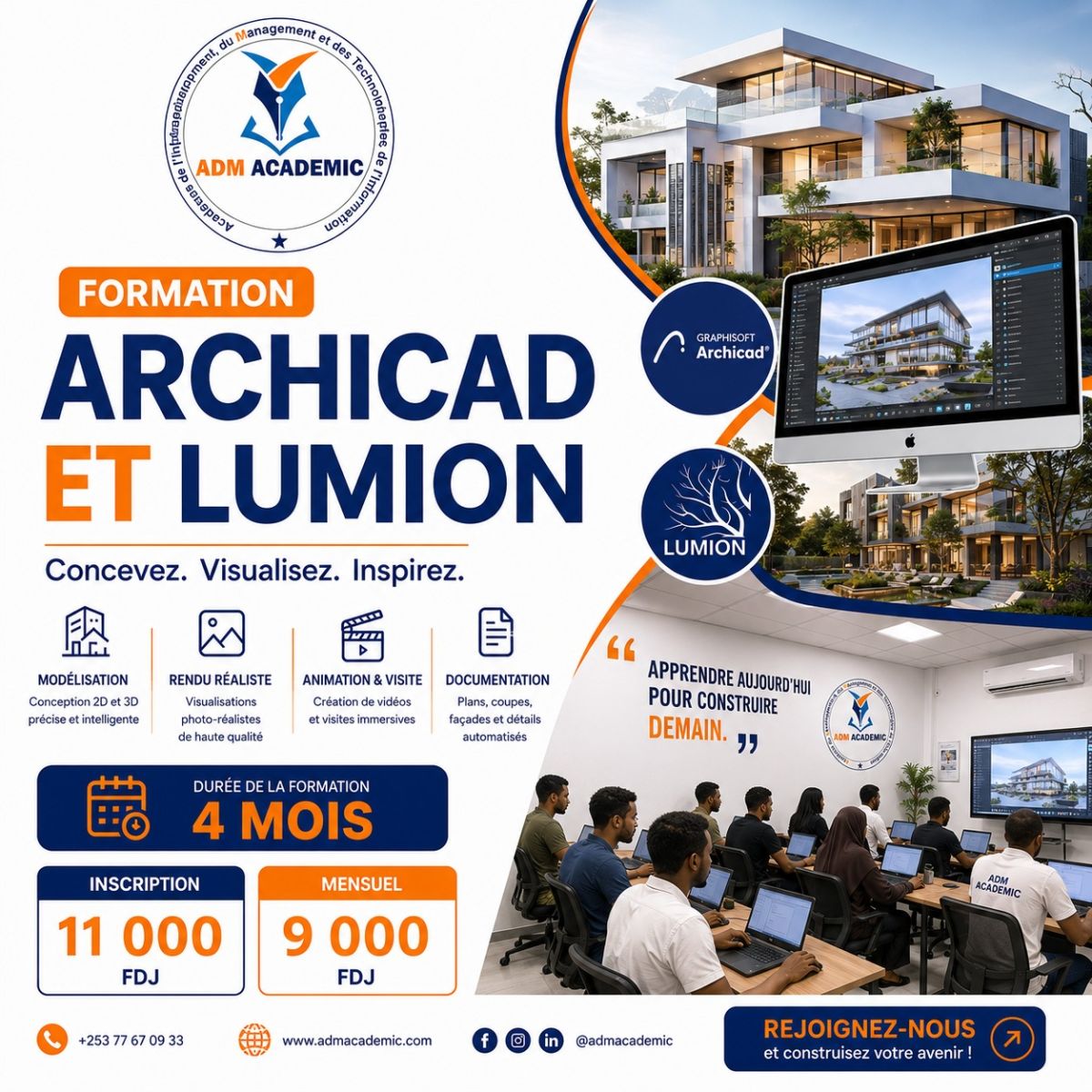 Formation professionnelle Archicad et Lumion en modélisation 3D