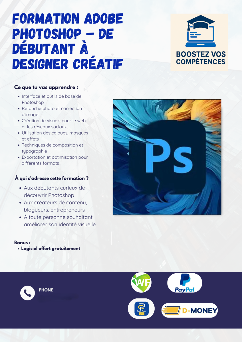 Formation complète Photoshop pour débutants et professionnels