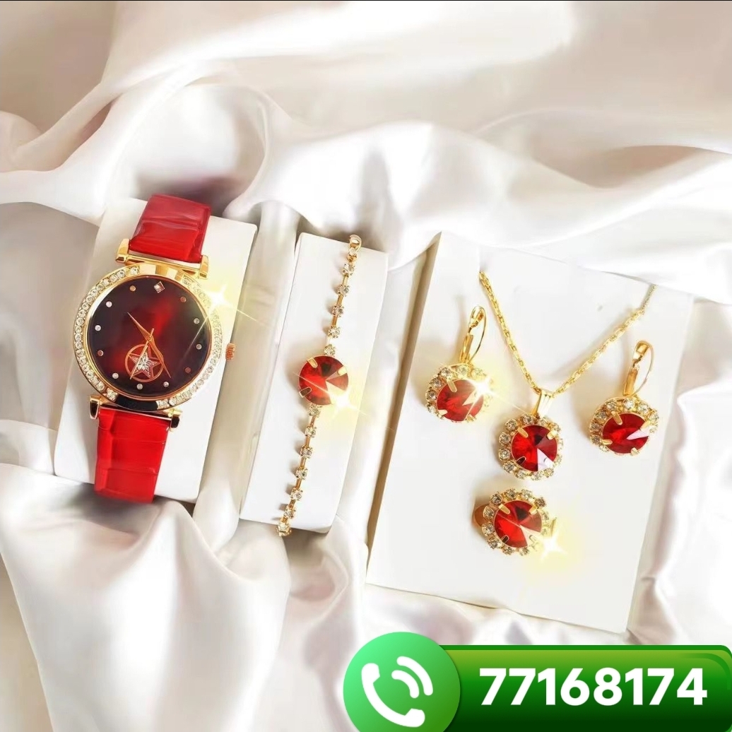Ensemble bijoux 4 pièces en 4 couleurs élégantes