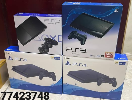 maintenant disponible: console PlayStation 2 3 4 à vendre nouveau avec jeux tout accessoires Et aussi Installation tout les jeux pour Playstation 4. 3 & 2