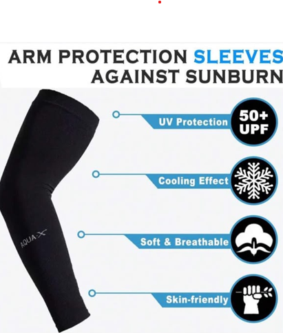 Manchons de protection solaire légers pour bras unisexes
