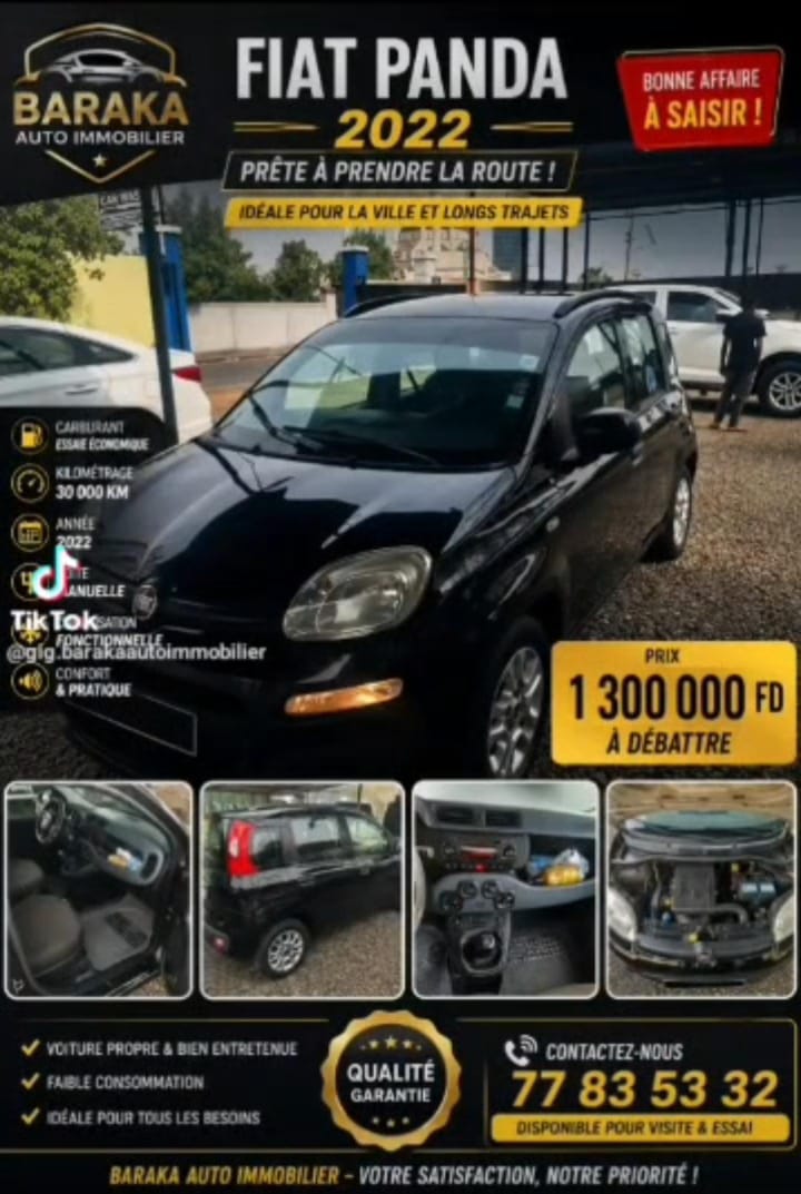 Nissan Panda 2022 essence, boîte manuelle, bon état