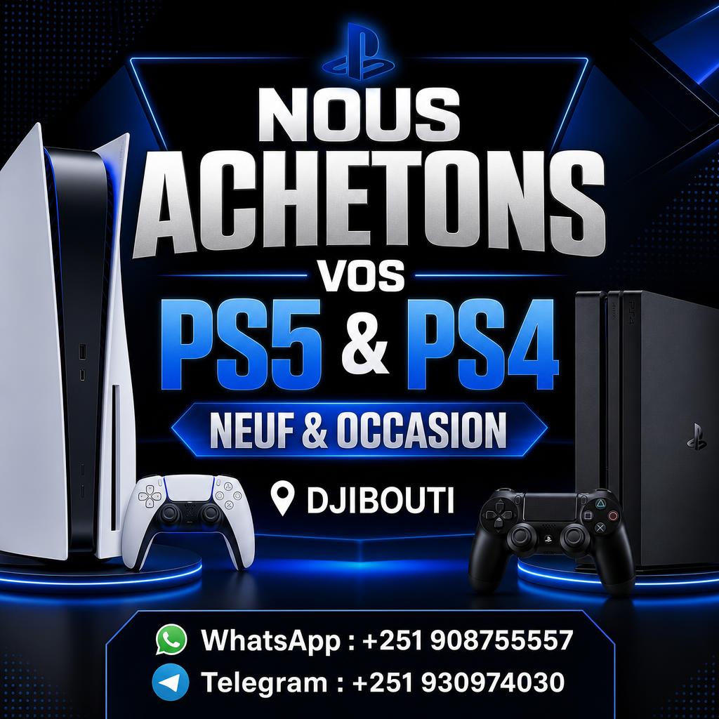 Achat consoles PlayStation 5 et 4 neuves et d’occasion