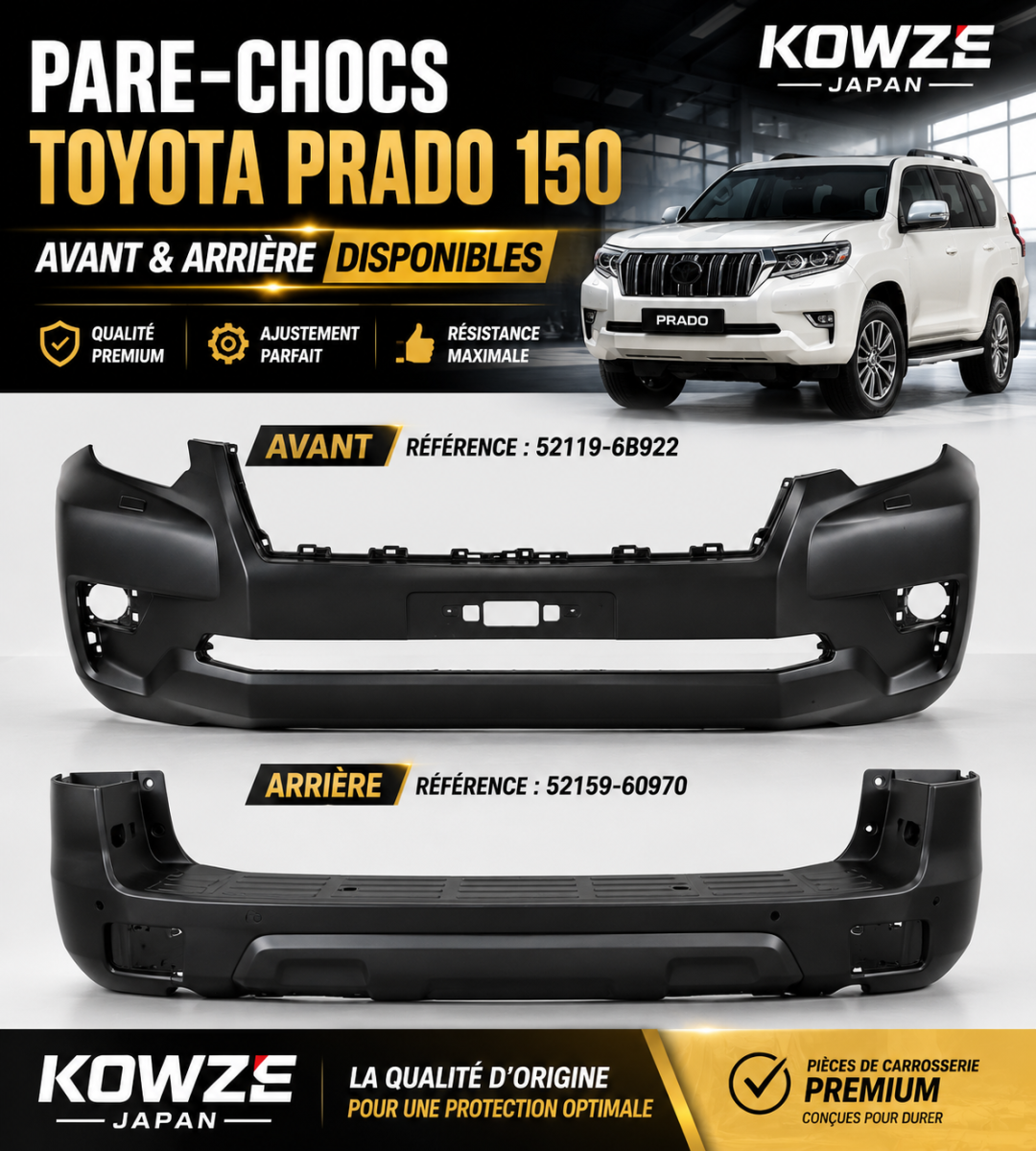 Pare-chocs avant et arrière KOWZE Japan pour Toyota Prado 150 neuf