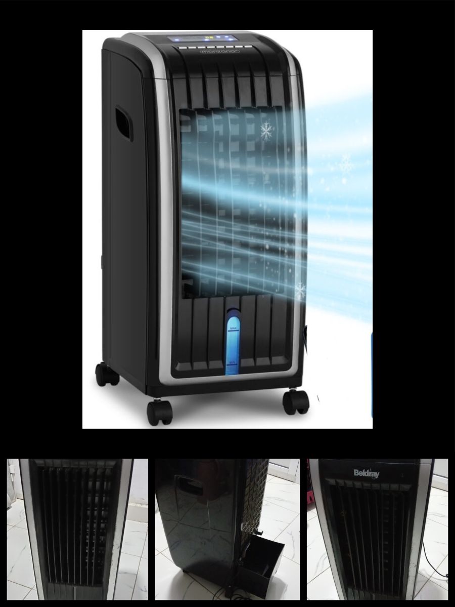 Rafraîchisseur, humidificateur et purificateur d\'air Beldray 5L portable